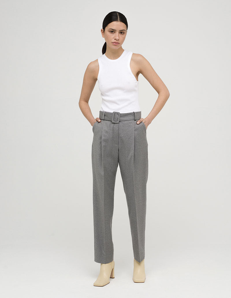 Tapered High Waist Trousers