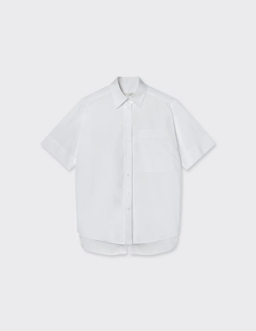 A  LINE Short Sleeve Back Detail Shirt