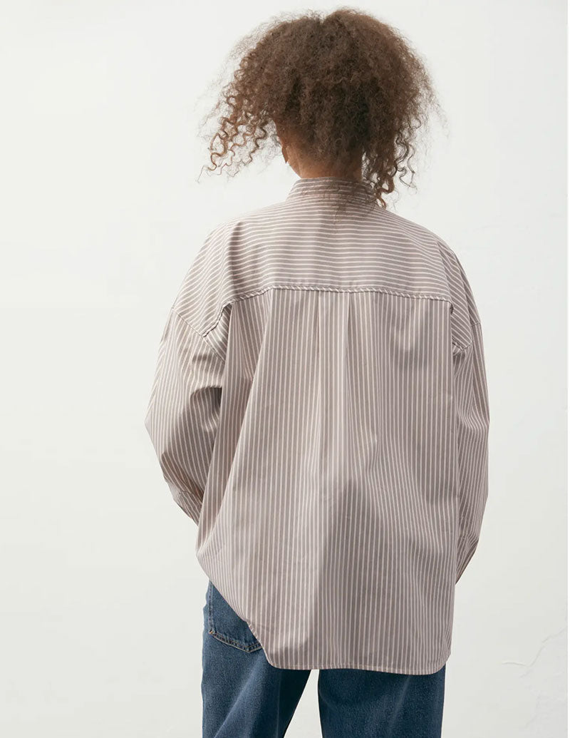 A  LINE Mandarin-Collar Shirt