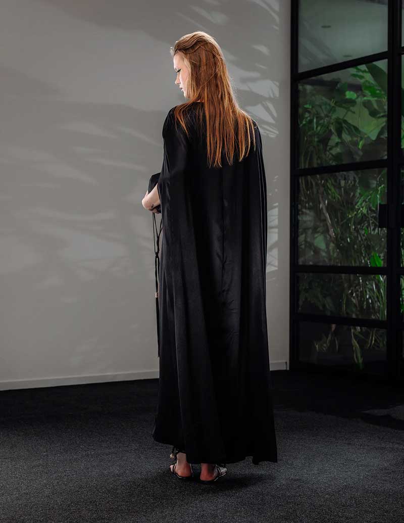 A  LINE Satin Cape