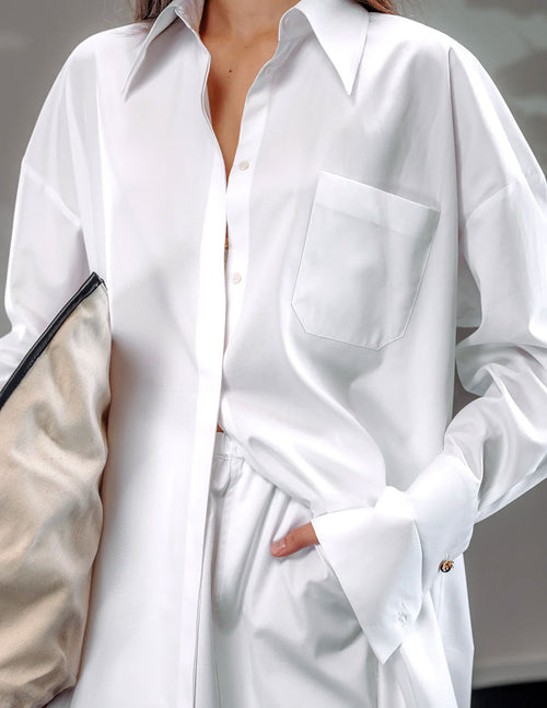 A  LINE Maxi Shirtdress