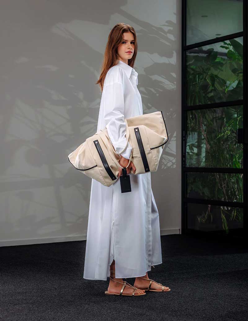 A  LINE Maxi Shirtdress