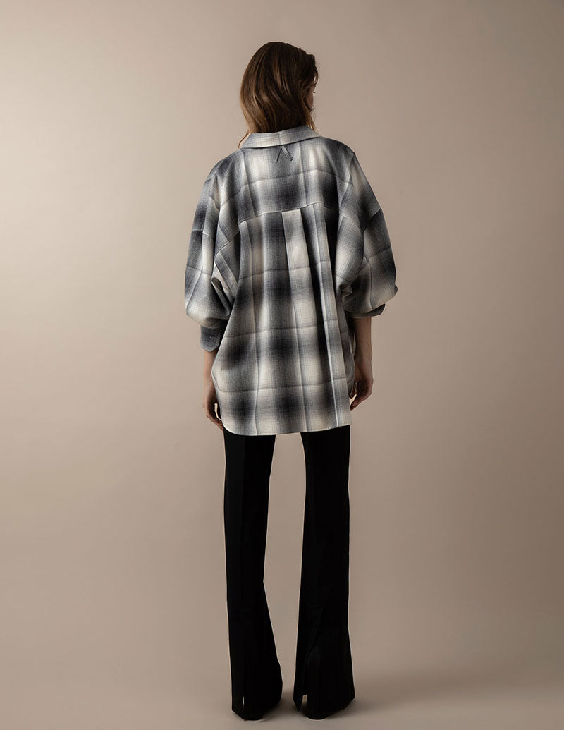 A  LINE Plaid Overshirt