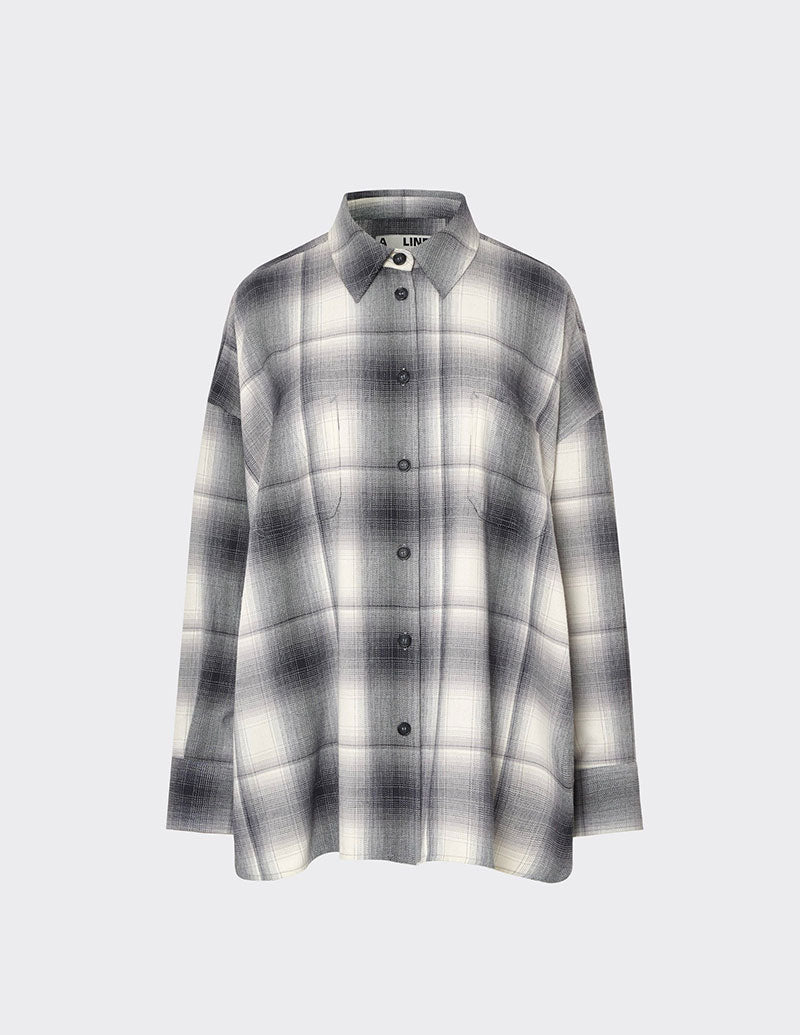 A  LINE Plaid Overshirt