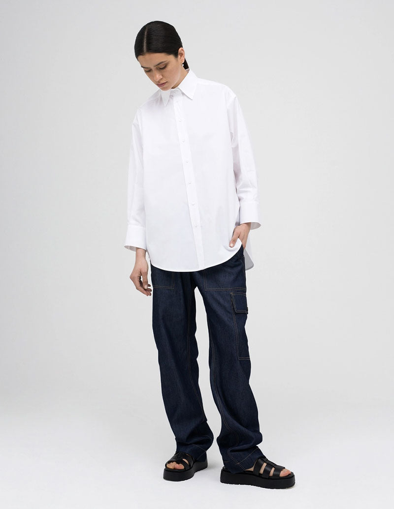 A  LINE Oversized Shirt White