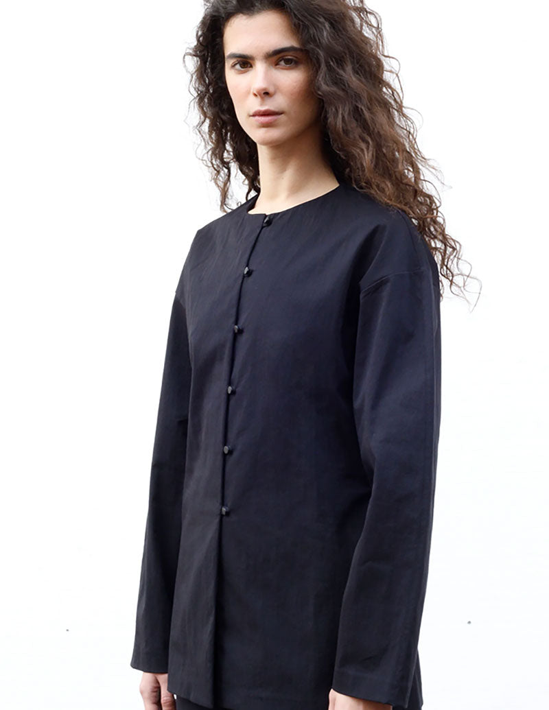 .blacktogrey Glass Shirt with Tie