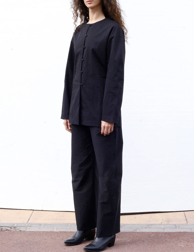 .blacktogrey Glass Shirt with Tie