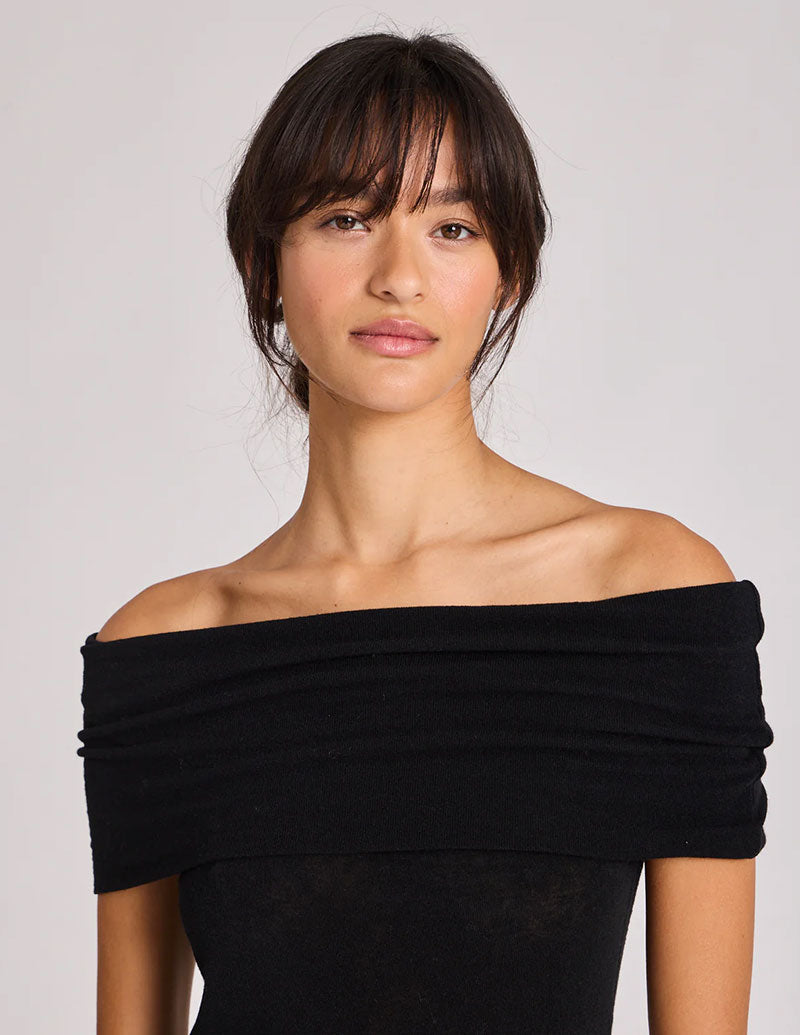 GAI + LISVA Wool Off Shoulder Top