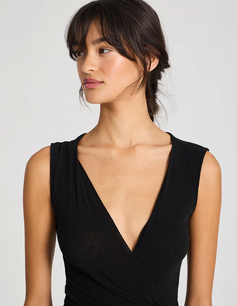 GAI + LISVA Sleeveless Wrap Top