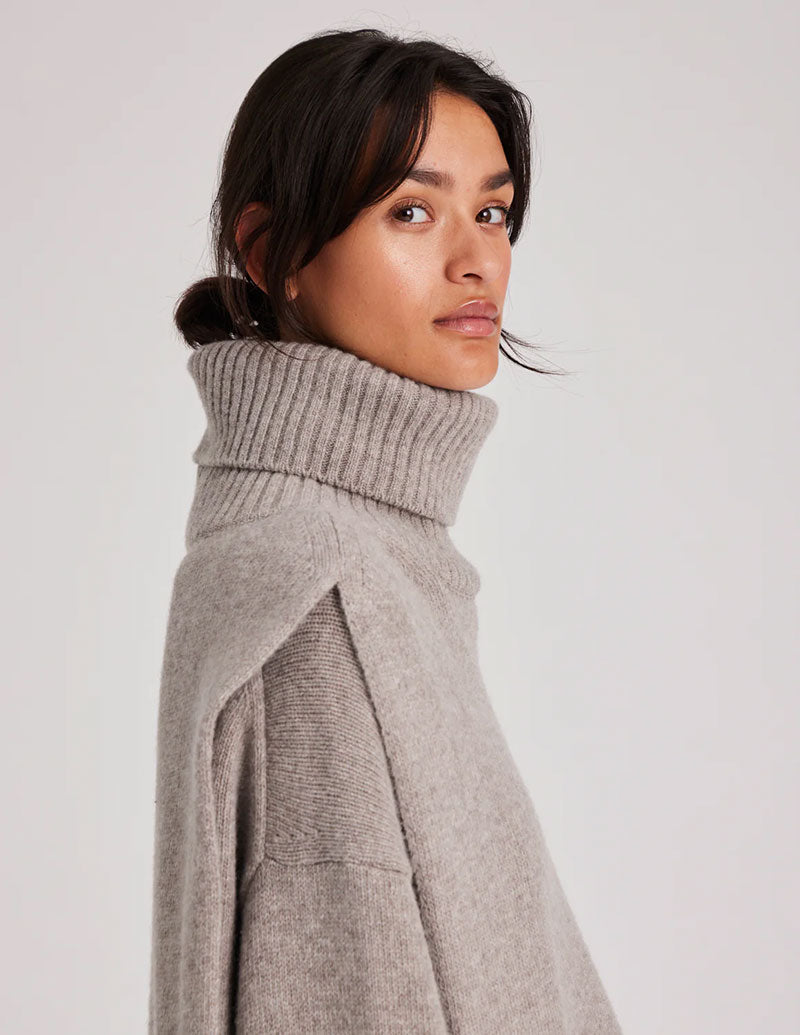 GAI + LISVA Lambswool Neckpiece - Stone Grey