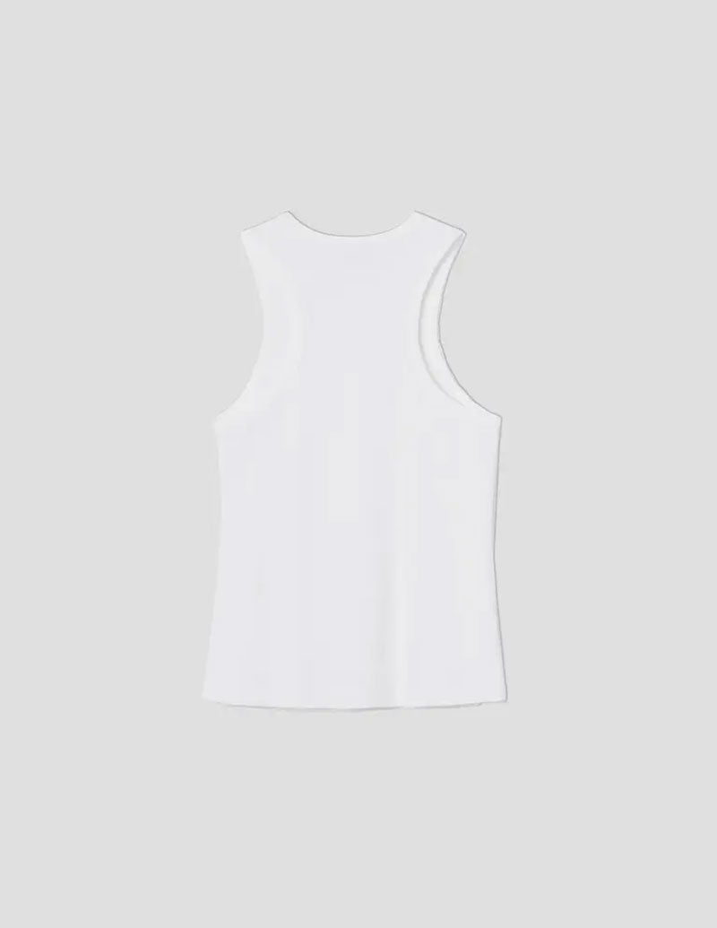 A  LINE Ribbed Tank White