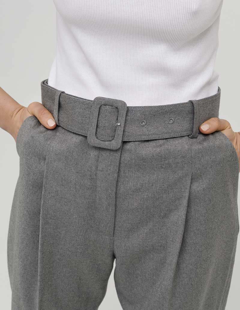 A  LINE Single-Pleat Wool Trouser